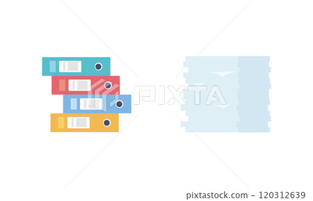 Stacked pile of documents Stacked pile of documents 120312639