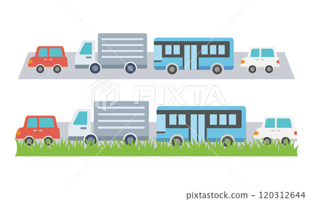 Congested road Congested road 120312644