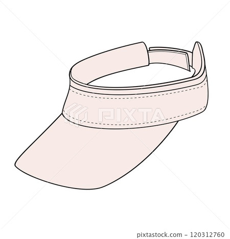 white protective tennis visor hat 120312760