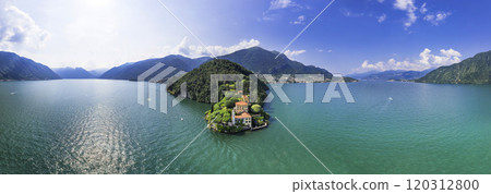 beautiful lakes of northern Italy Como lake - romantic Lago di Como ,Villa del Balbinello 120312800