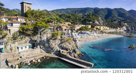 Italy, Cinque terre national park. Monterosso al mare village 120312801
