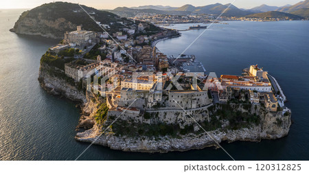 Gaeta, Italy. beautiful coastal town between Rome and Naples acalled Ulysses Riviera, Tyrrhenian Sea Gaeta, Italy. beautiful coastal town between Rome and Naples acalled Ulysses Riviera, Tyrrhenian Sea 120312825