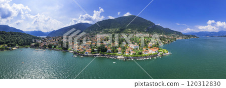 beautiful lakes of northern Italy Como lake - romantic Lago di Como 120312830