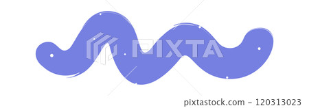 Liquid paint stroke wavy underline 120313023