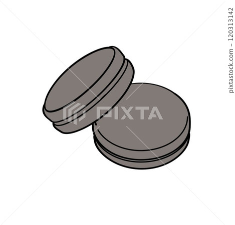 Two tennis vibration dampener on white background 120313142