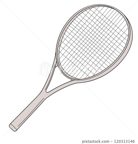 one Tennis racket on white background one Tennis racket on white background 120313146