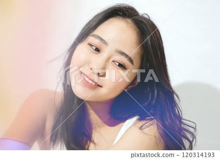 Beauty image of a young woman with a cute smile 120314193