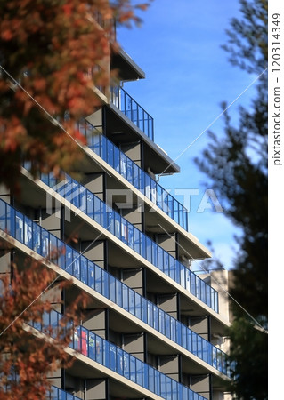 Blue sky and collective housing Blue sky and collective housing 120314349