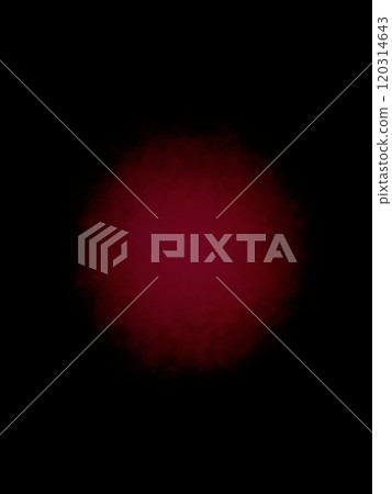 Floating red circle on a black background 120314643