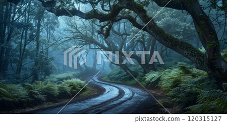 Path through a forest. Landscape photography. 120315127