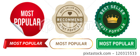 most popular product best seller market marketing sale demand market top brand retail commerce advertising stamp colorful badges sticker emblem label ribbon seal sign design icon set collection most popular product best seller market marketing sale demand market top brand retail commerce advertising stamp colorful badges sticker emblem label ribbon seal sign design icon set collection 120315533
