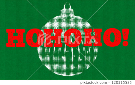 Retro halftone Christmas vector illustration Retro halftone Christmas vector illustration 120315585