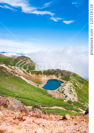Climbing Mt. Ontake in Autumn: Lake Sannoike 120316138