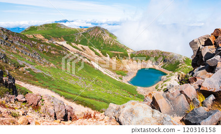 Climbing Mt. Ontake in Autumn: Mount Tsugiko and Lake Sannoike 120316158