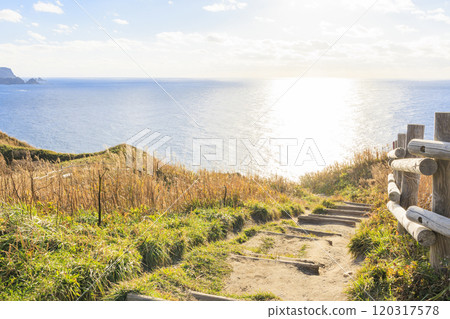 被秋風包裹的神威岬【北海道】 120317578