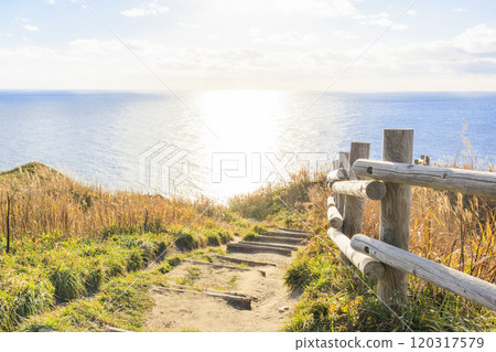Cape Kamui enveloped in autumn breezes [Hokkaido] 120317579