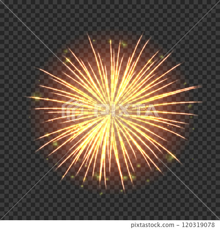 Festive fireworks with bright golden sparks Festive fireworks with bright golden sparks 120319078