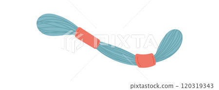 Knit wool thread, vector tailor craft accessories element, flat fashion decoration illustration, hand drawn sewing supplies design, cartoon embroidery tool object, Knit wool thread, vector tailor craft accessories element, flat fashion decoration illustration, hand drawn sewing supplies design, cartoon embroidery tool object, 120319343