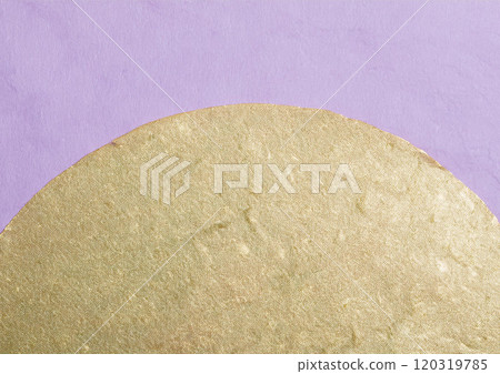 Gold and purple Japanese paper background 120319785