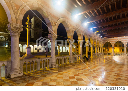 Arched gallery of Udine town hall on Piazza Liberta Arched gallery of Udine town hall on Piazza Liberta 120321010