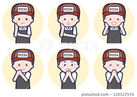 Fishmonger male pose set_04 Fishmonger male pose set_04 120322559