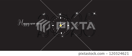 A vibrant illustration celebrating New Year 2025 A vibrant illustration celebrating New Year 2025 120324621