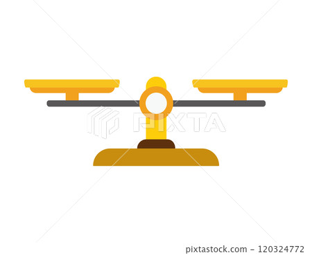 Scale Image Simple Simple illustration of a scale Business... - Stock Illustration ...