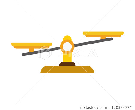 Simple illustration of a scale Business illustration 120324774