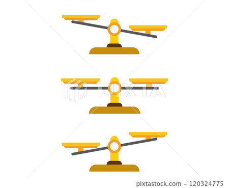 Simple illustration of a scale Business illustration Simple illustration of a scale Business illustration 120324775