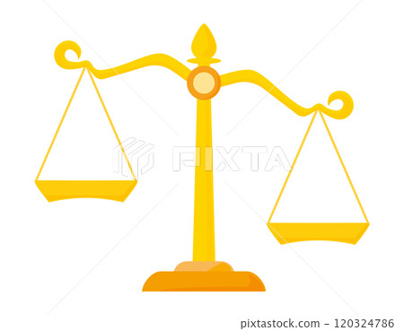 Simple illustration of a scale Business illustration 120324786