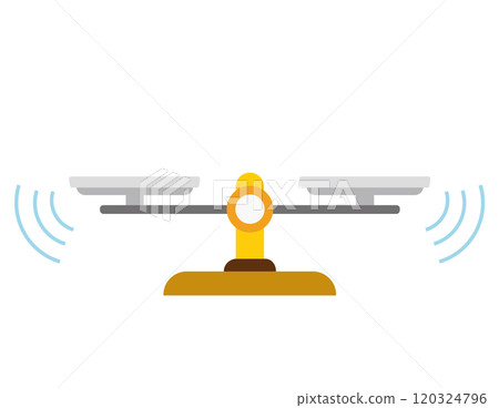 Simple illustration of a scale Business illustration 120324796