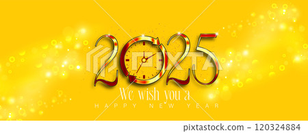An artistic depiction of New Year 2025 An artistic depiction of New Year 2025 120324884