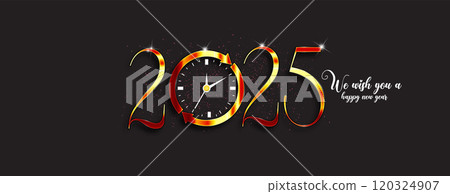An artistic depiction of New Year 2025 120324907