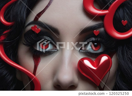valentine's day in black and red valentine's day in black and red 120325250