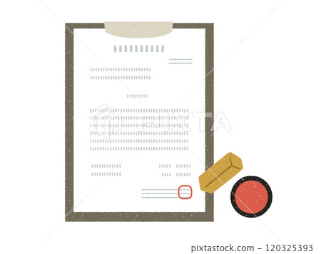 文件和印章 120325393