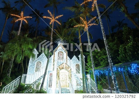 [沖繩縣] 東南植物園（沖繩美麗石公園）的熱帶燈飾 120325792