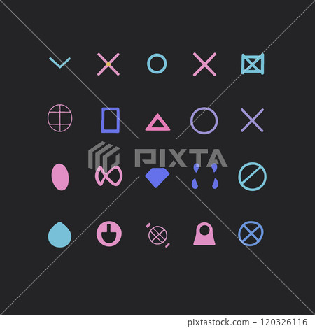 Abstract Geometric Shapes Pattern Abstract Geometric Shapes Pattern 120326116