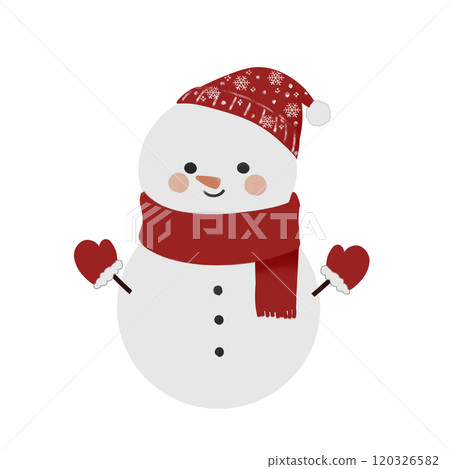 雪人插畫素材冬天 120326582