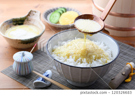 享用熱山藥飯（調味山藥泥） 120326683