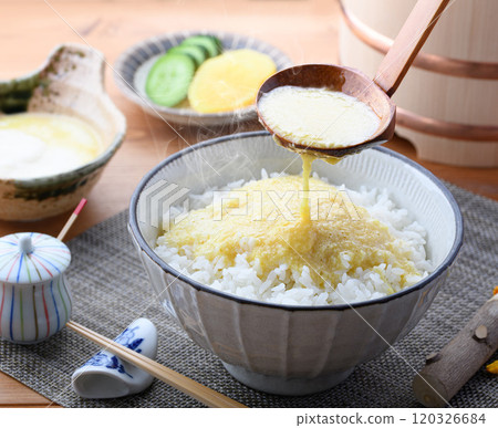 享用熱山藥飯（調味山藥泥） 120326684