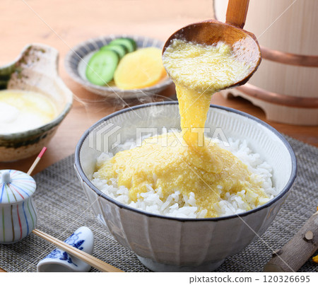 享用熱山藥飯（調味山藥泥） 120326695