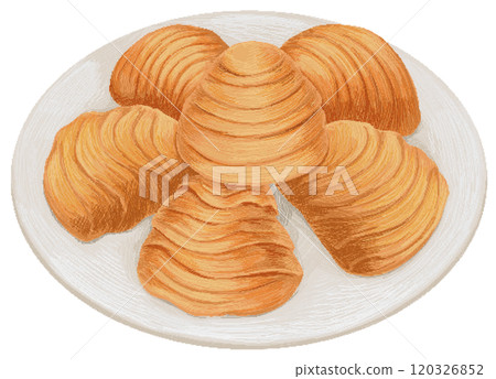 Sfogliatelle in pixel art style 120326852