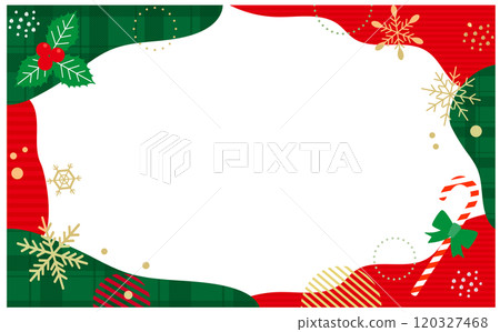 Christmas cute illustration background frame 120327468