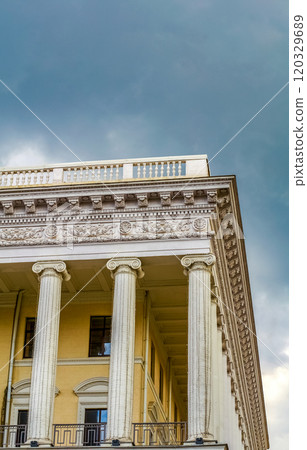General view of Tchaikovsky National Music Academy of Ukraine or Conservatory on Independence Square in Kyiv , Ukraine 120329689