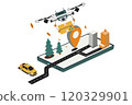 Drone Delivery with Map 120329901
