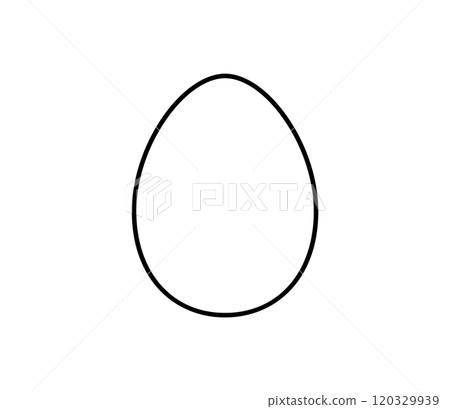 Simple egg icon illustration vector Simple egg icon illustration vector 120329939