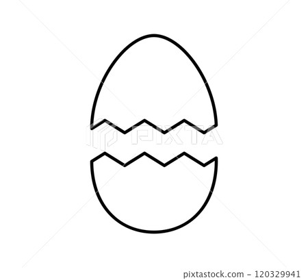 破碎的蛋殼圖向量 破碎的蛋殼圖向量 120329941