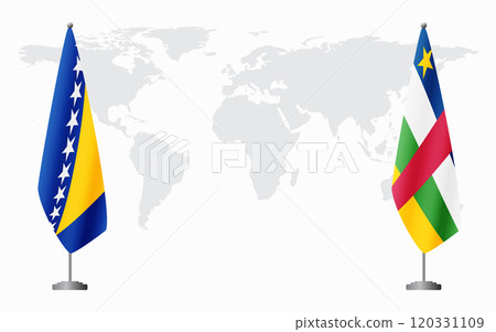 Bosnia and Herzegovina and Central African Republic flags for official me 120331109