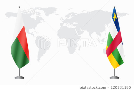Madagascar and Central African Republic flags for official me Madagascar and Central African Republic flags for official me 120331190