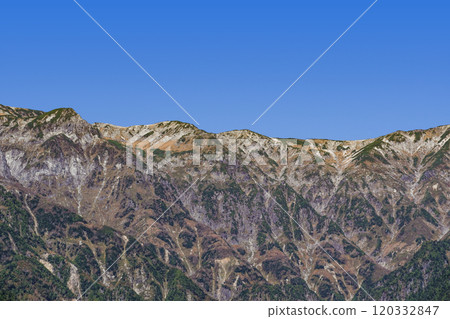 Shinhotaka: View towards Nukedoiwa from Nabehira Park 120332847